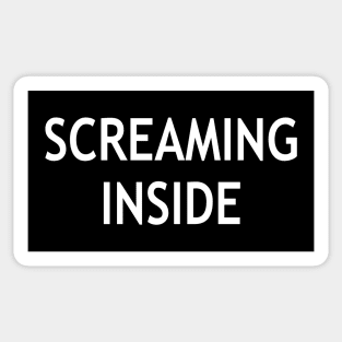 Screaming Inside Sticker